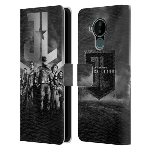 Zack Snyder's Justice League Snyder Cut Character Art Group Logo Leather Book Wallet Case Cover For Nokia C30