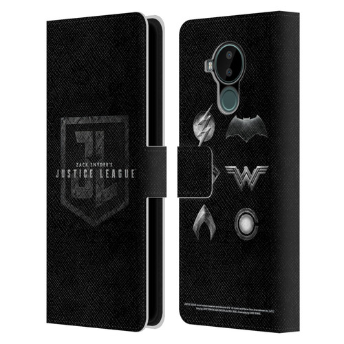 Zack Snyder's Justice League Snyder Cut Character Art Logo Leather Book Wallet Case Cover For Nokia C30