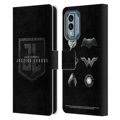 Zack Snyder's Justice League Snyder Cut Character Art Logo Leather Book Wallet Case Cover For Nokia X30