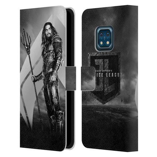 Zack Snyder's Justice League Snyder Cut Character Art Aquaman Leather Book Wallet Case Cover For Nokia XR20