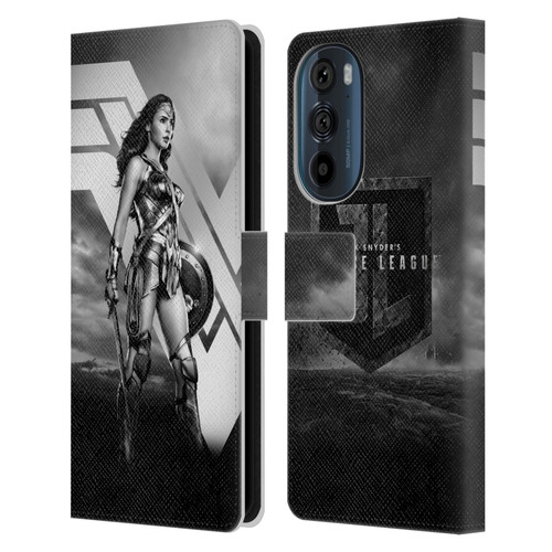 Zack Snyder's Justice League Snyder Cut Character Art Wonder Woman Leather Book Wallet Case Cover For Motorola Edge 30