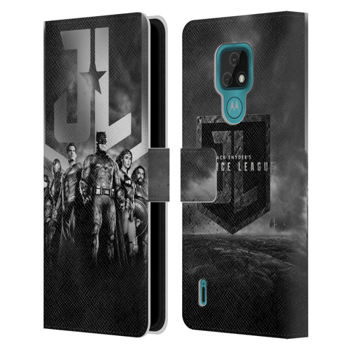 Zack Snyder's Justice League Snyder Cut Character Art Group Logo Leather Book Wallet Case Cover For Motorola Moto E7