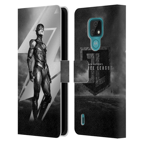 Zack Snyder's Justice League Snyder Cut Character Art Flash Leather Book Wallet Case Cover For Motorola Moto E7