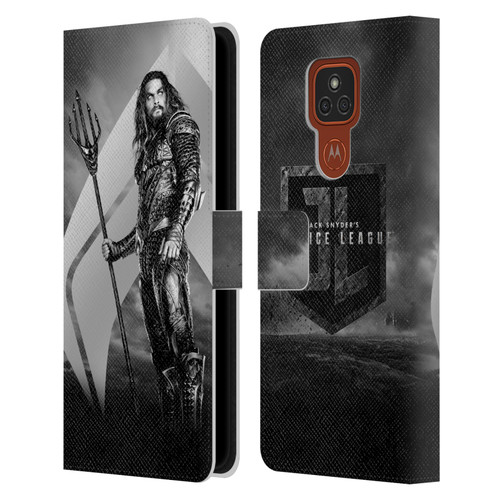 Zack Snyder's Justice League Snyder Cut Character Art Aquaman Leather Book Wallet Case Cover For Motorola Moto E7 Plus