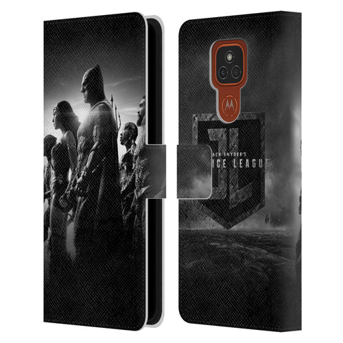 Zack Snyder's Justice League Snyder Cut Character Art Group Leather Book Wallet Case Cover For Motorola Moto E7 Plus