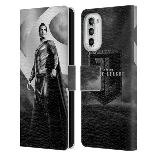 Zack Snyder's Justice League Snyder Cut Character Art Superman Leather Book Wallet Case Cover For Motorola Moto G52