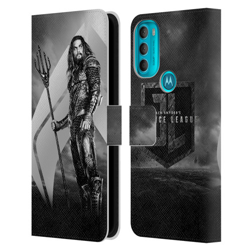 Zack Snyder's Justice League Snyder Cut Character Art Aquaman Leather Book Wallet Case Cover For Motorola Moto G71 5G