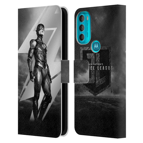 Zack Snyder's Justice League Snyder Cut Character Art Flash Leather Book Wallet Case Cover For Motorola Moto G71 5G