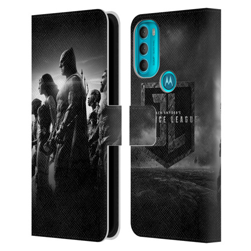 Zack Snyder's Justice League Snyder Cut Character Art Group Leather Book Wallet Case Cover For Motorola Moto G71 5G