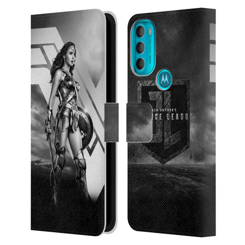 Zack Snyder's Justice League Snyder Cut Character Art Wonder Woman Leather Book Wallet Case Cover For Motorola Moto G71 5G