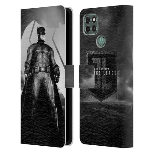 Zack Snyder's Justice League Snyder Cut Character Art Batman Leather Book Wallet Case Cover For Motorola Moto G9 Power