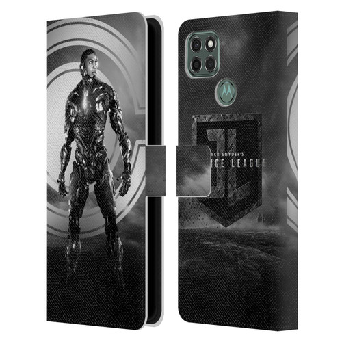 Zack Snyder's Justice League Snyder Cut Character Art Cyborg Leather Book Wallet Case Cover For Motorola Moto G9 Power