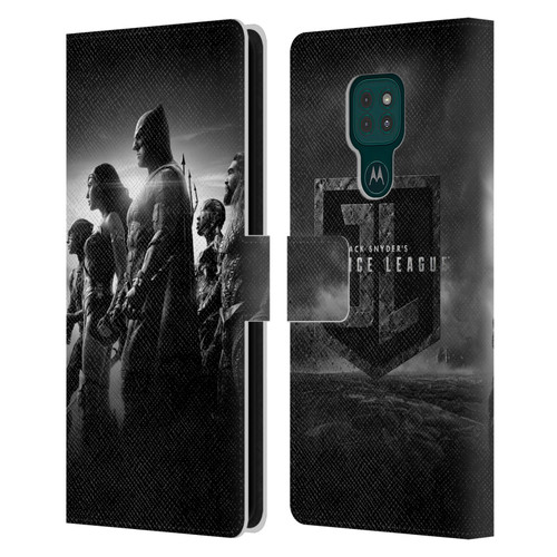 Zack Snyder's Justice League Snyder Cut Character Art Group Leather Book Wallet Case Cover For Motorola Moto G9 Play