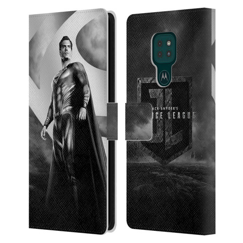 Zack Snyder's Justice League Snyder Cut Character Art Superman Leather Book Wallet Case Cover For Motorola Moto G9 Play