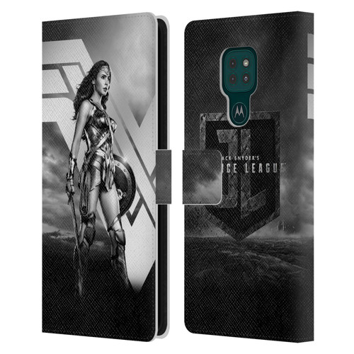 Zack Snyder's Justice League Snyder Cut Character Art Wonder Woman Leather Book Wallet Case Cover For Motorola Moto G9 Play