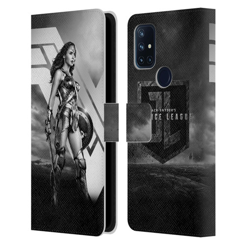 Zack Snyder's Justice League Snyder Cut Character Art Wonder Woman Leather Book Wallet Case Cover For OnePlus Nord N10 5G