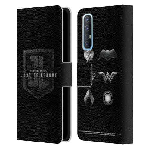 Zack Snyder's Justice League Snyder Cut Character Art Logo Leather Book Wallet Case Cover For OPPO Find X2 Neo 5G