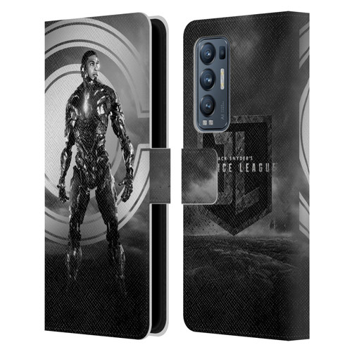 Zack Snyder's Justice League Snyder Cut Character Art Cyborg Leather Book Wallet Case Cover For OPPO Find X3 Neo / Reno5 Pro+ 5G