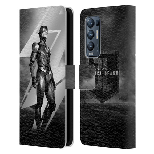 Zack Snyder's Justice League Snyder Cut Character Art Flash Leather Book Wallet Case Cover For OPPO Find X3 Neo / Reno5 Pro+ 5G