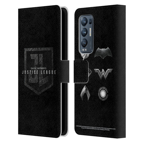 Zack Snyder's Justice League Snyder Cut Character Art Logo Leather Book Wallet Case Cover For OPPO Find X3 Neo / Reno5 Pro+ 5G