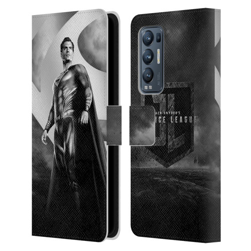 Zack Snyder's Justice League Snyder Cut Character Art Superman Leather Book Wallet Case Cover For OPPO Find X3 Neo / Reno5 Pro+ 5G