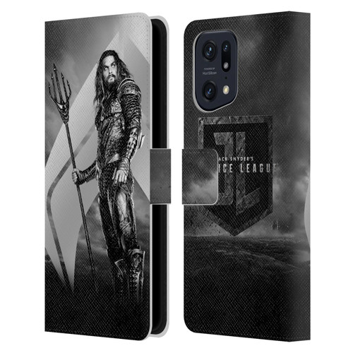 Zack Snyder's Justice League Snyder Cut Character Art Aquaman Leather Book Wallet Case Cover For OPPO Find X5