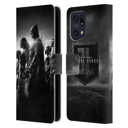 Zack Snyder's Justice League Snyder Cut Character Art Group Leather Book Wallet Case Cover For OPPO Find X5