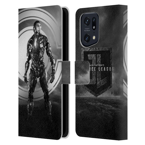 Zack Snyder's Justice League Snyder Cut Character Art Cyborg Leather Book Wallet Case Cover For OPPO Find X5 Pro