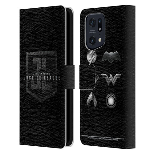 Zack Snyder's Justice League Snyder Cut Character Art Logo Leather Book Wallet Case Cover For OPPO Find X5 Pro