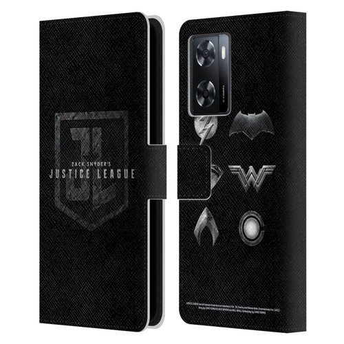 Zack Snyder's Justice League Snyder Cut Character Art Logo Leather Book Wallet Case Cover For OPPO A57s