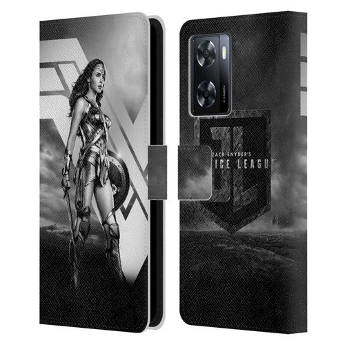 Zack Snyder's Justice League Snyder Cut Character Art Wonder Woman Leather Book Wallet Case Cover For OPPO A57s