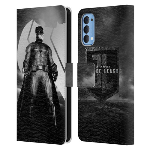 Zack Snyder's Justice League Snyder Cut Character Art Batman Leather Book Wallet Case Cover For OPPO Reno 4 5G