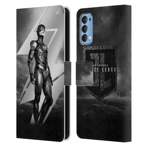 Zack Snyder's Justice League Snyder Cut Character Art Flash Leather Book Wallet Case Cover For OPPO Reno 4 5G