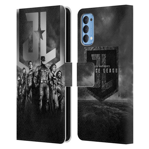 Zack Snyder's Justice League Snyder Cut Character Art Group Logo Leather Book Wallet Case Cover For OPPO Reno 4 5G