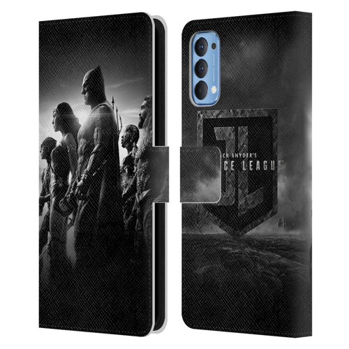 Zack Snyder's Justice League Snyder Cut Character Art Group Leather Book Wallet Case Cover For OPPO Reno 4 5G