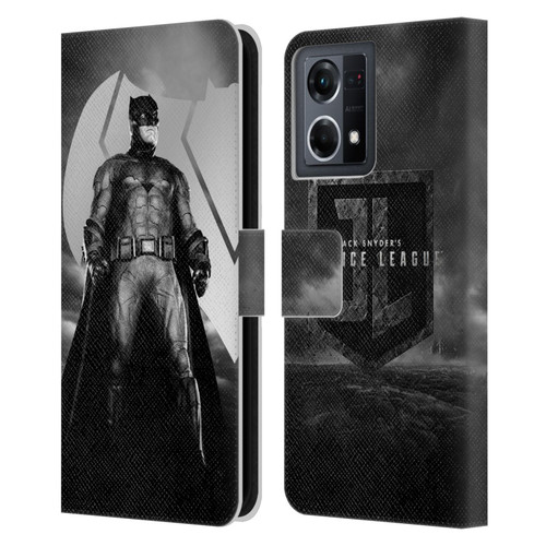 Zack Snyder's Justice League Snyder Cut Character Art Batman Leather Book Wallet Case Cover For OPPO Reno8 4G