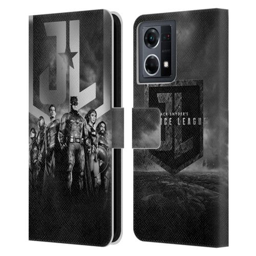 Zack Snyder's Justice League Snyder Cut Character Art Group Logo Leather Book Wallet Case Cover For OPPO Reno8 4G