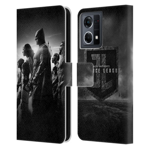 Zack Snyder's Justice League Snyder Cut Character Art Group Leather Book Wallet Case Cover For OPPO Reno8 4G