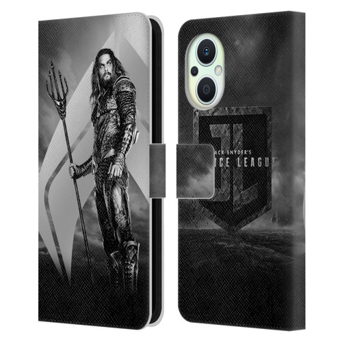 Zack Snyder's Justice League Snyder Cut Character Art Aquaman Leather Book Wallet Case Cover For OPPO Reno8 Lite