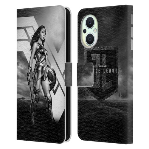 Zack Snyder's Justice League Snyder Cut Character Art Wonder Woman Leather Book Wallet Case Cover For OPPO Reno8 Lite