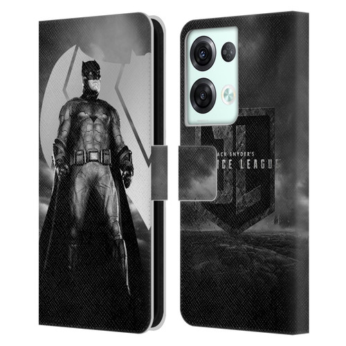 Zack Snyder's Justice League Snyder Cut Character Art Batman Leather Book Wallet Case Cover For OPPO Reno8 Pro