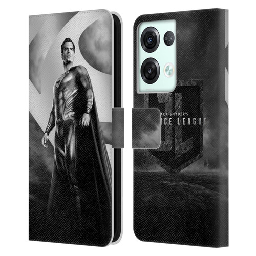 Zack Snyder's Justice League Snyder Cut Character Art Superman Leather Book Wallet Case Cover For OPPO Reno8 Pro