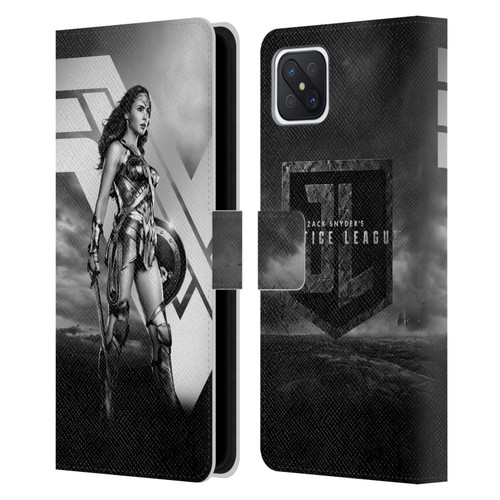 Zack Snyder's Justice League Snyder Cut Character Art Wonder Woman Leather Book Wallet Case Cover For OPPO Reno4 Z 5G