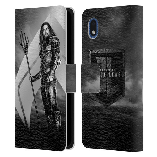 Zack Snyder's Justice League Snyder Cut Character Art Aquaman Leather Book Wallet Case Cover For Samsung Galaxy A01 Core (2020)