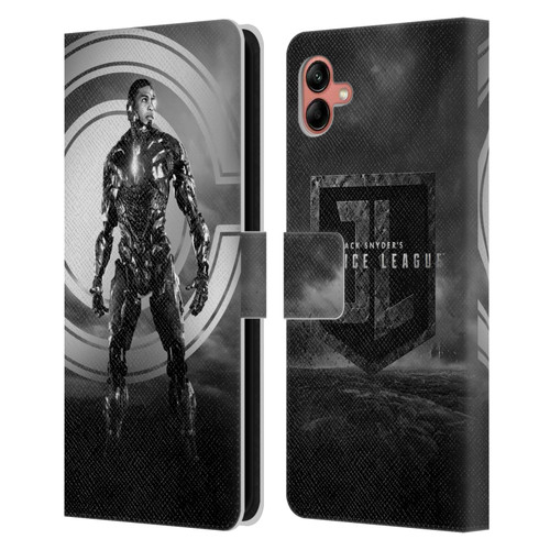 Zack Snyder's Justice League Snyder Cut Character Art Cyborg Leather Book Wallet Case Cover For Samsung Galaxy A04 (2022)