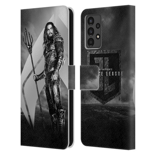 Zack Snyder's Justice League Snyder Cut Character Art Aquaman Leather Book Wallet Case Cover For Samsung Galaxy A13 (2022)