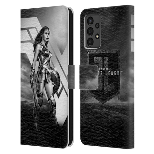 Zack Snyder's Justice League Snyder Cut Character Art Wonder Woman Leather Book Wallet Case Cover For Samsung Galaxy A13 (2022)