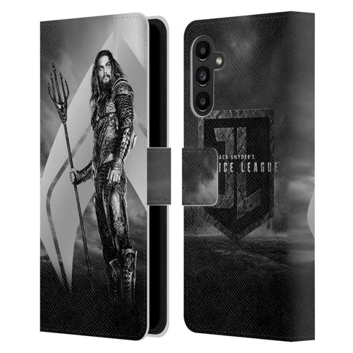 Zack Snyder's Justice League Snyder Cut Character Art Aquaman Leather Book Wallet Case Cover For Samsung Galaxy A13 5G (2021)