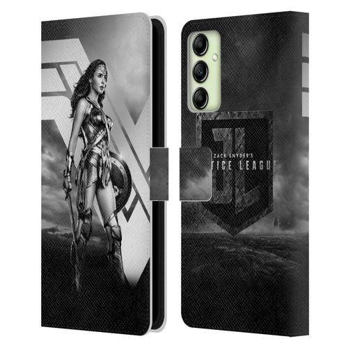 Zack Snyder's Justice League Snyder Cut Character Art Wonder Woman Leather Book Wallet Case Cover For Samsung Galaxy A14 5G