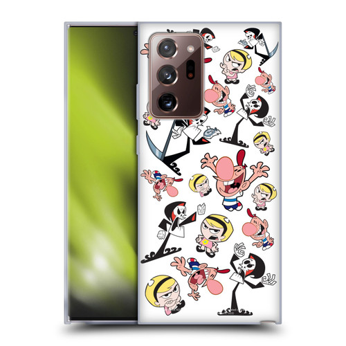 The Grim Adventures of Billy & Mandy Graphics Icons Soft Gel Case for Samsung Galaxy Note20 Ultra / 5G